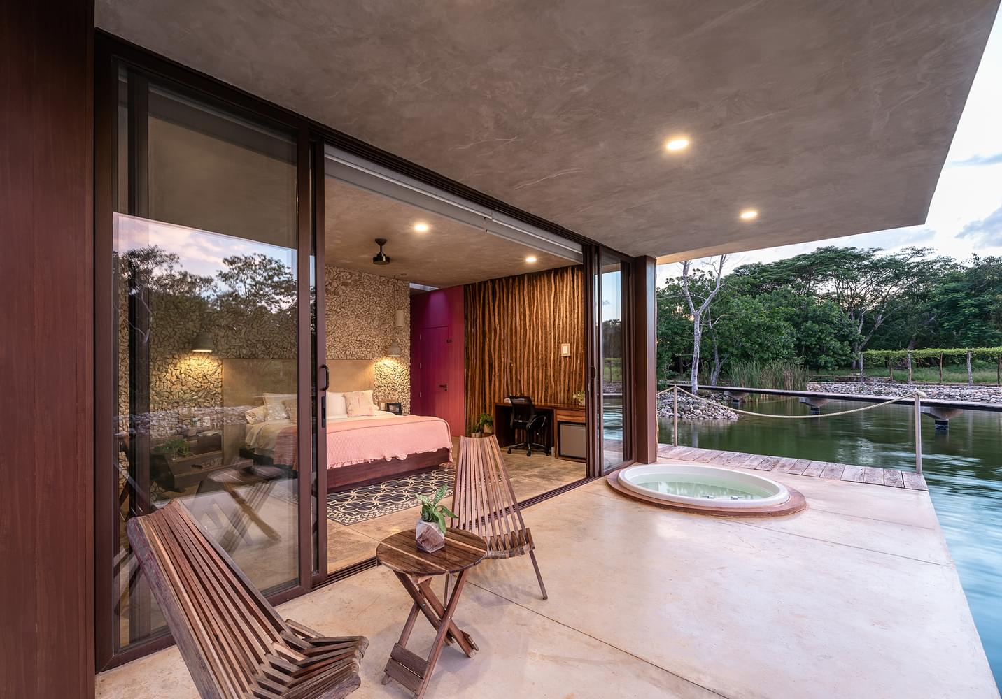 Estancia lago habitación